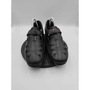 SAS Tripad Comfort Roamer Black Cutout Fisherman Flat Shoes  Women's US 10 N